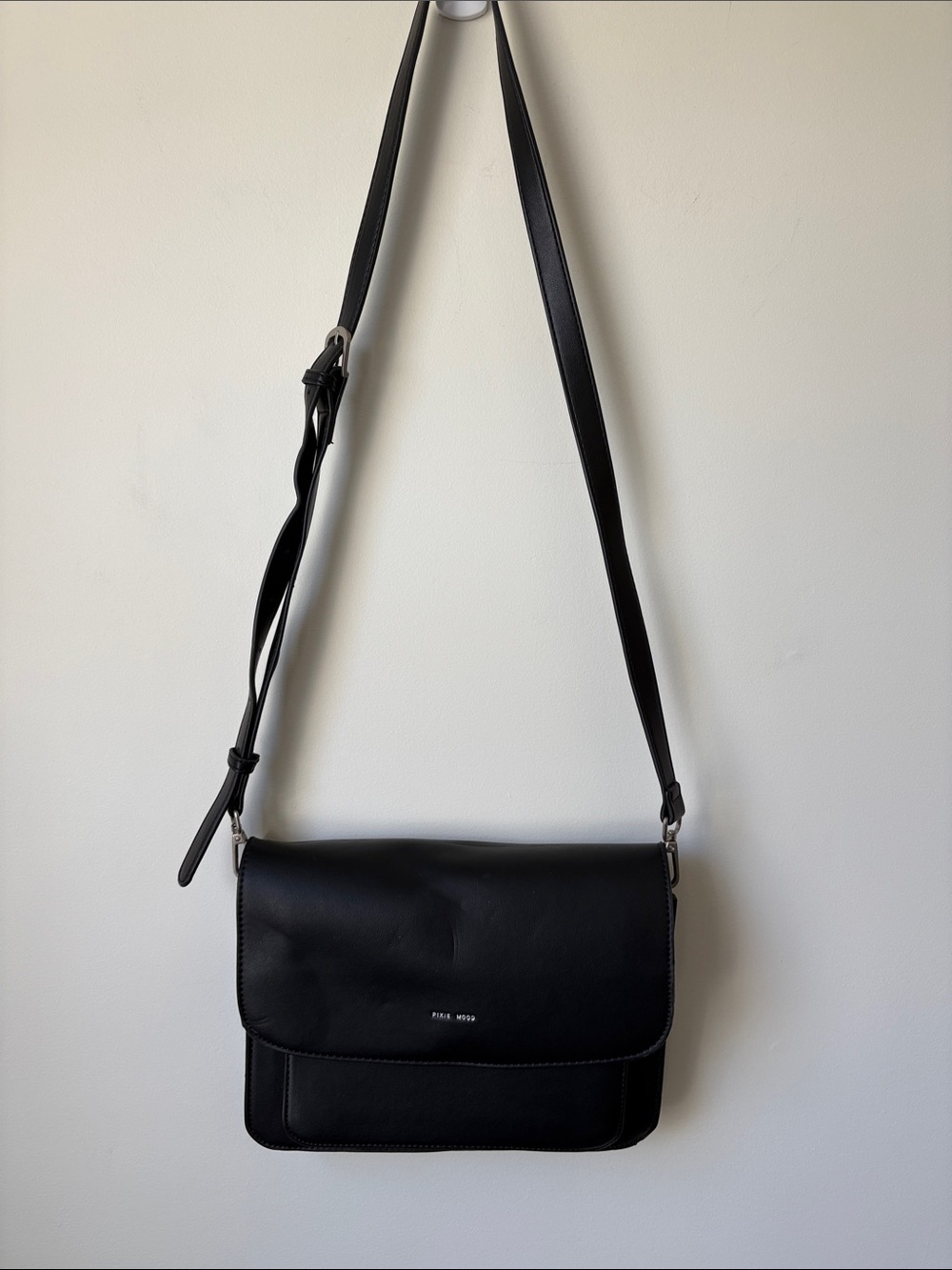 Pixie Mood Black Vegan Leather Crossbody